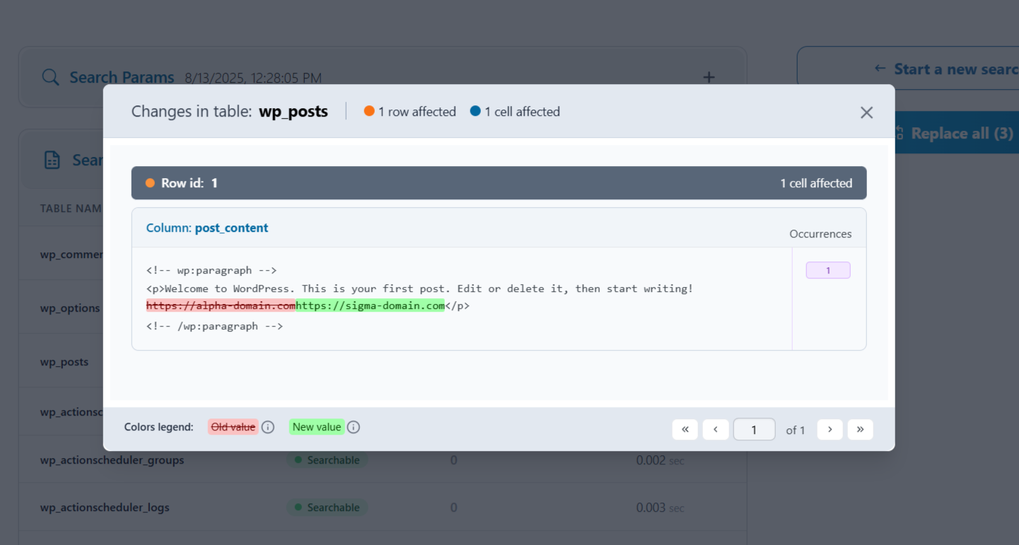 Search and Replace plugin Screenshot 5