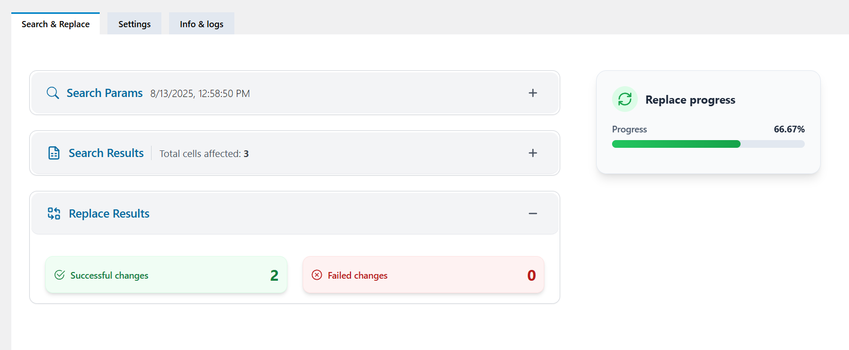 Search and Replace plugin Screenshot 6