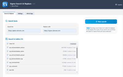Search and Replace plugin thumbnail 1